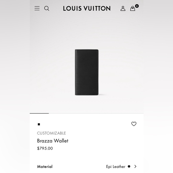 NEW Louis Vuitton Brazza Wallet in Marine Color - Picture 3 of 12